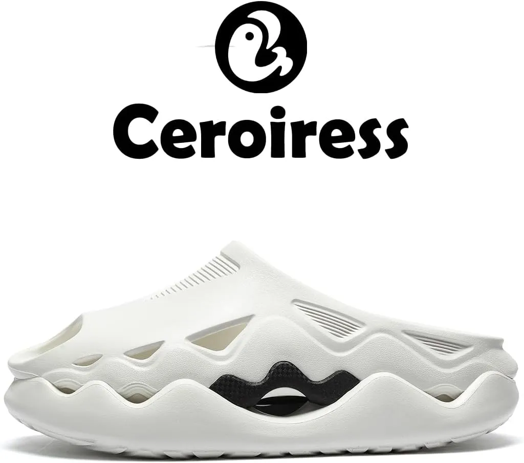 Unisex Outdoor Sports Fashion Chunky Dad Sandals, Mules & Clogs - Breathable Hollow Design, 2in Elevation, Arch Support, Post-Workout Recovery, Waterproof & Quick-Dry, Non-Slip EVA Slides