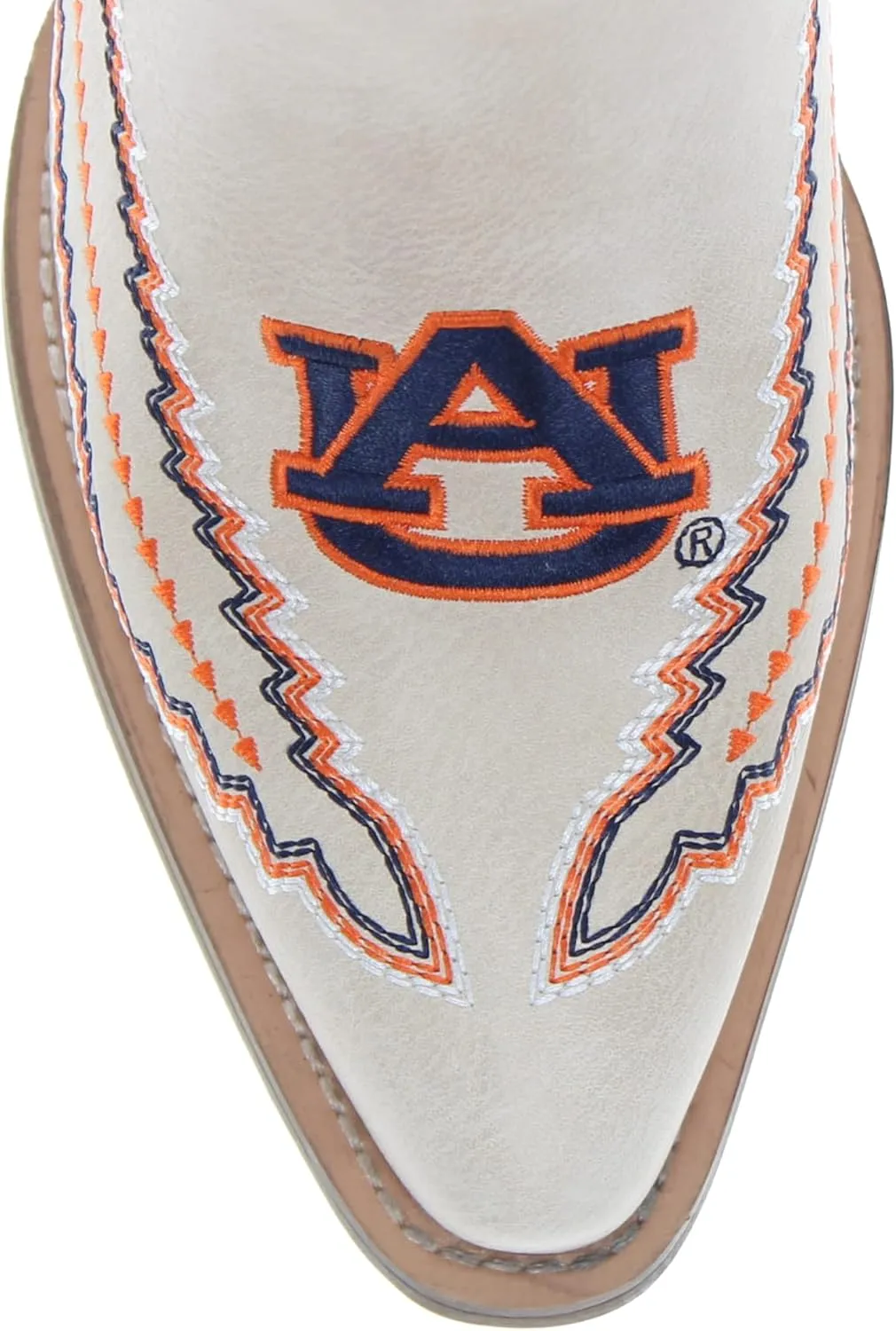 Vaccari Women's Mimi Premium PU Leather NCAA Athletics Embroidery Cowboy Boots