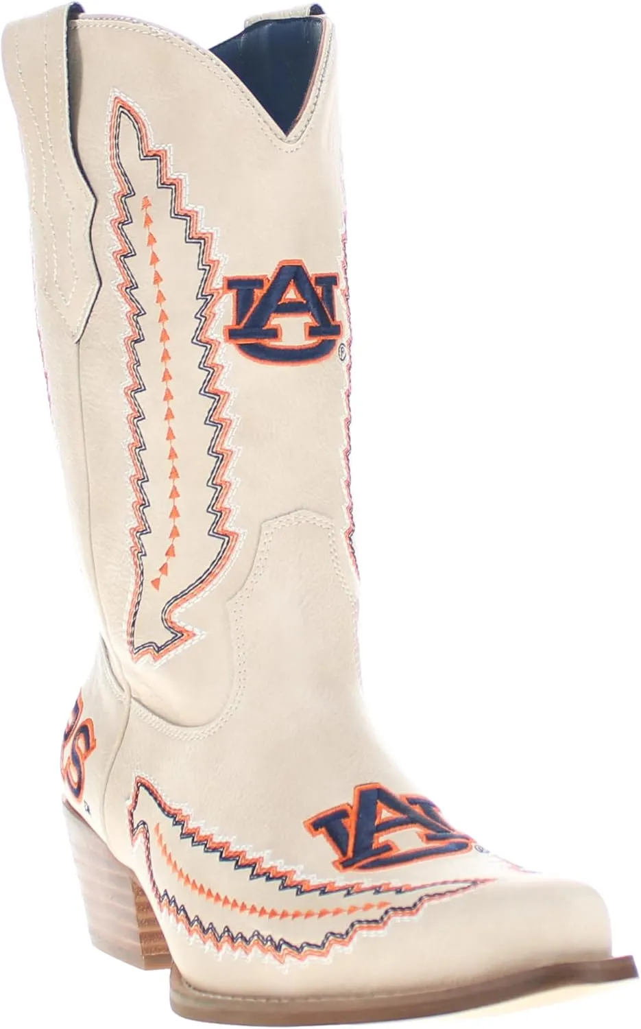 Vaccari Women's Mimi Premium PU Leather NCAA Athletics Embroidery Cowboy Boots