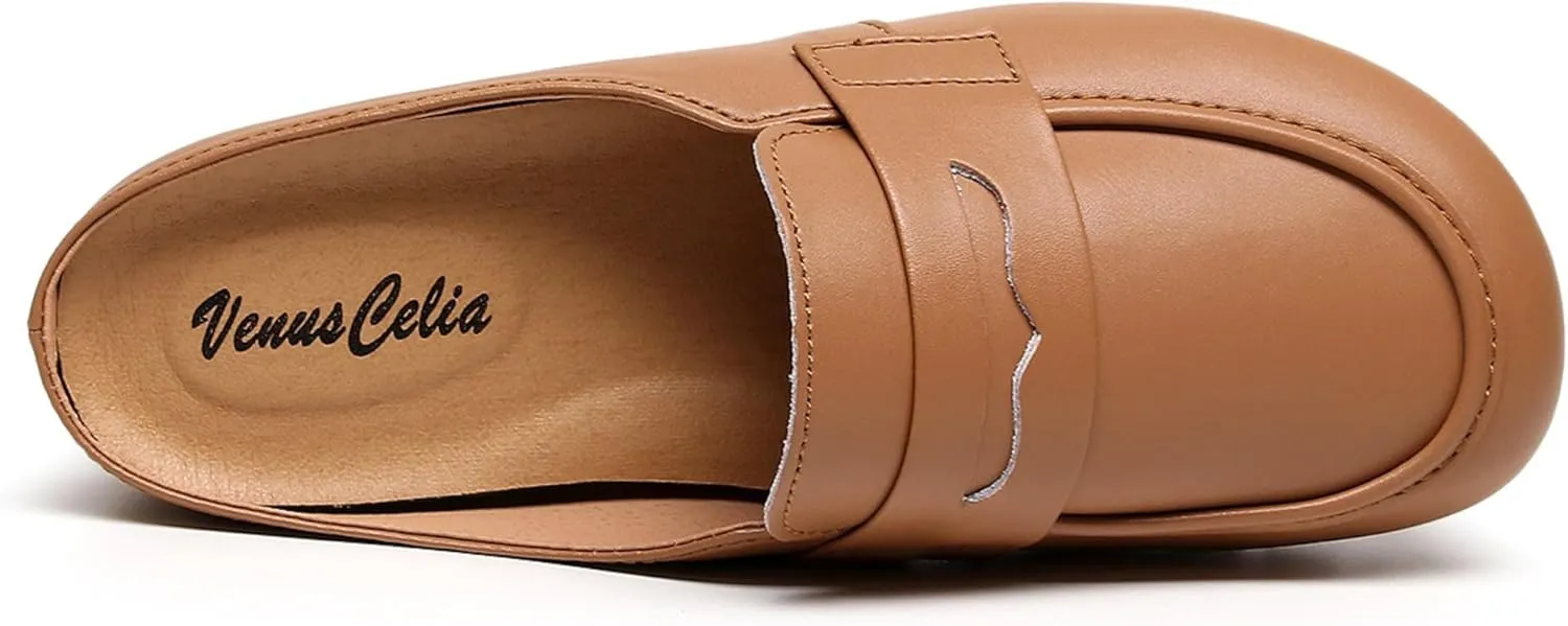VenusCelia Women's Bullet Comfort Walking Mules