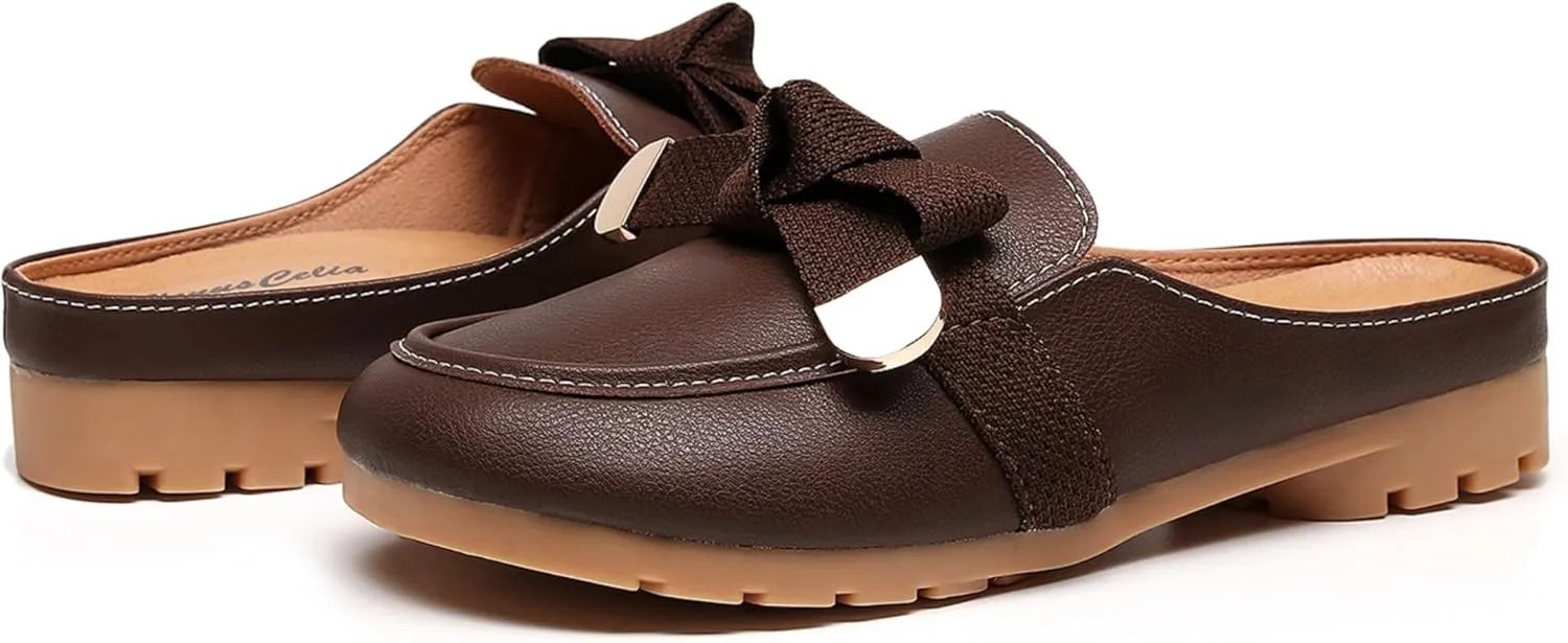 VenusCelia Women's Bullet Comfort Walking Mules