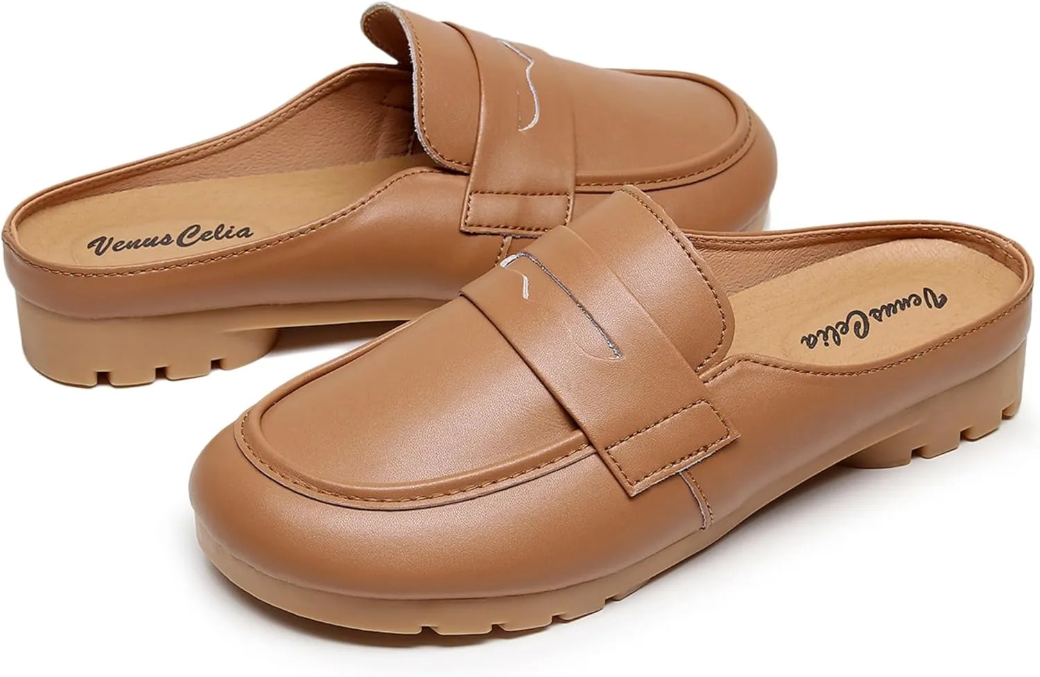 VenusCelia Women's Bullet Comfort Walking Mules