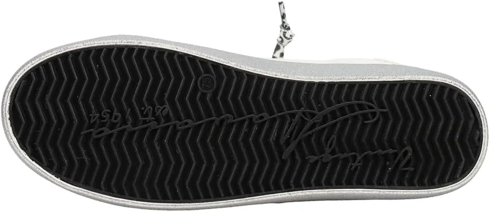 Vintage Havana Womens Epic Metallic Platform Lace Up Sneakers Shoes Casual - White