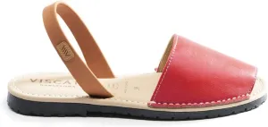 VISCATA Menorquina Leather Avarcas ½” Heel Women's Flat Sandals with premium quality leather and extra comfort for all Casual Occasions. Handmade in Menorca.
