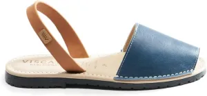 VISCATA Menorquina Leather Avarcas ½” Heel Women's Flat Sandals with premium quality leather and extra comfort for all Casual Occasions. Handmade in Menorca.