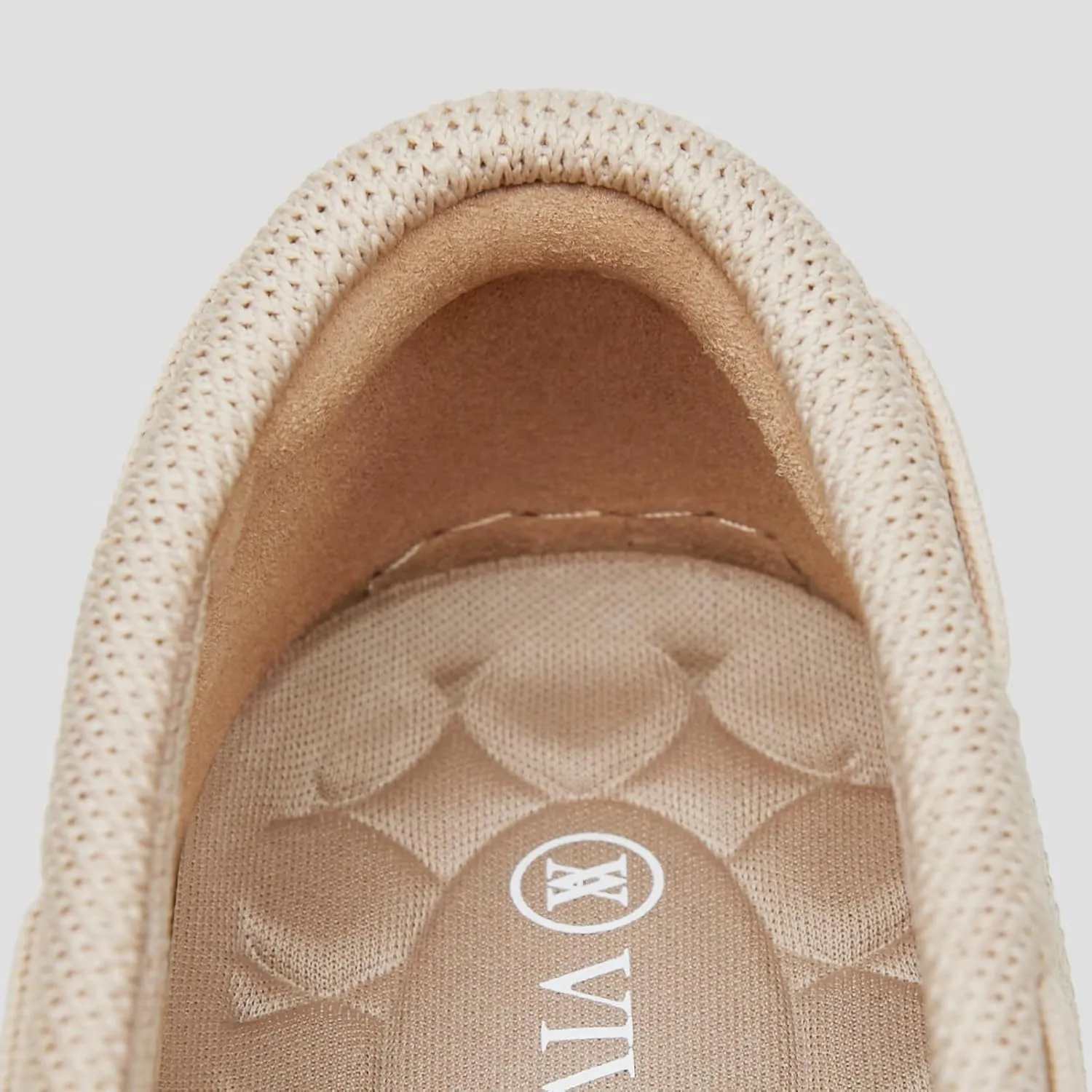 VIVAIA Jackie Women Loafers Square-Toe Embroidered Slip on Loafer Shoes for Women Comfortable Flat Shoe
