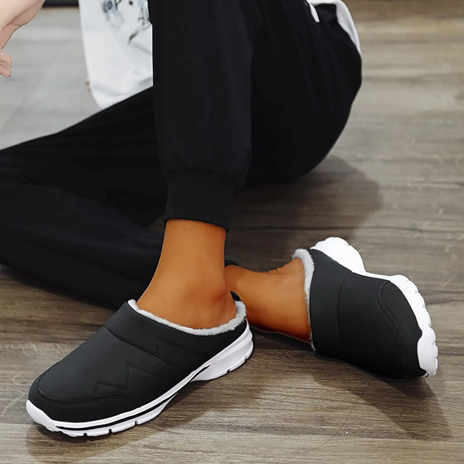 Walking Shoes Tennis Comfortable Velvet Warmth Mesh Lovers Mens's Fabric for Men Casual Plus Shoes Slip Breathable On