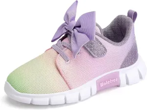 WateLves Girls Sneakers Lightweight Walking Shoes Comfortable Running Tennis Shoes for Toddler Little Kid/Big Kid