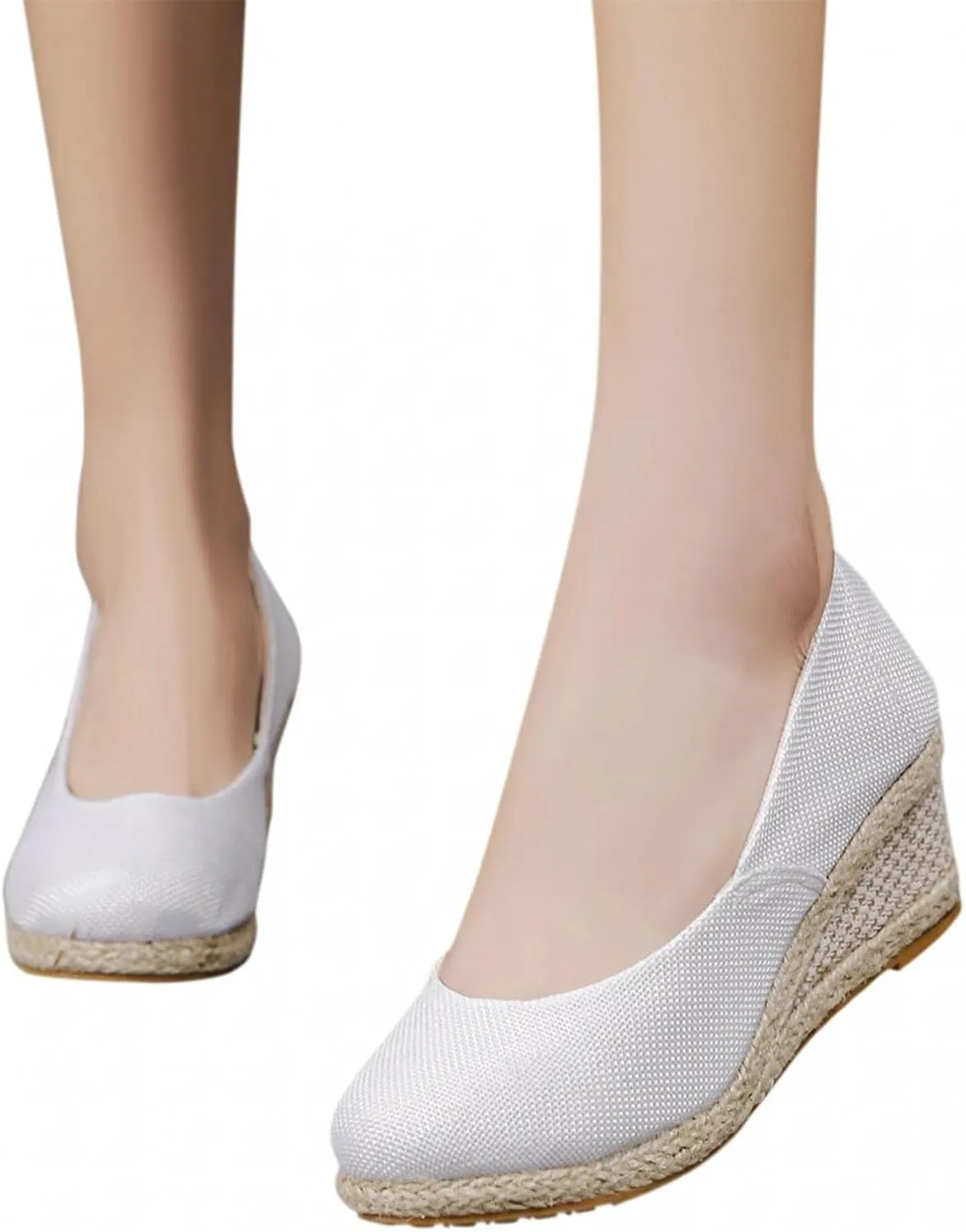 Wedges for Women Comfortable Closed Toe Espadrilles Slip On Walking Sandals Summer Comfy Platform Slippers Arch Support Orthotic Comfortable Sandals for Work