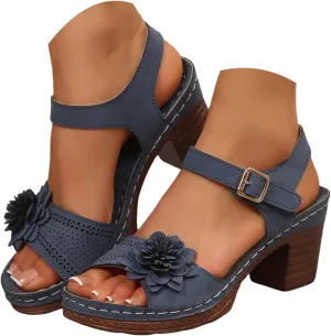 Wedges Heels Sandal for Women Dressy Platform Wedge Sandals Ankle Strap Heeled Espadrilles Sandal Ladies Comfortable Cork Summer Dress Shoes for Beach Wedding