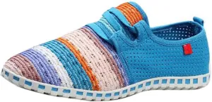 WENJHEN Men Flats Espadrilles Canvas Shoes Loafers Athletic Knitted Casual Plims