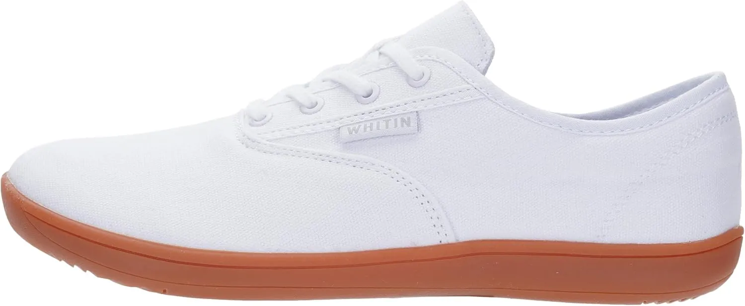 WHITIN Men's Wide Canvas Barefoot Sneakers | Zero Drop Sole | Minimalist Footwear