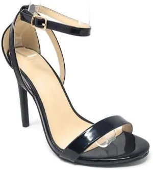 Wild Diva Women's Tampa-07 Round Toe Ankle Strap Stiletto High Heel Sandals