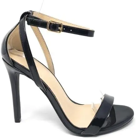 Wild Diva Women's Tampa-07 Round Toe Ankle Strap Stiletto High Heel Sandals