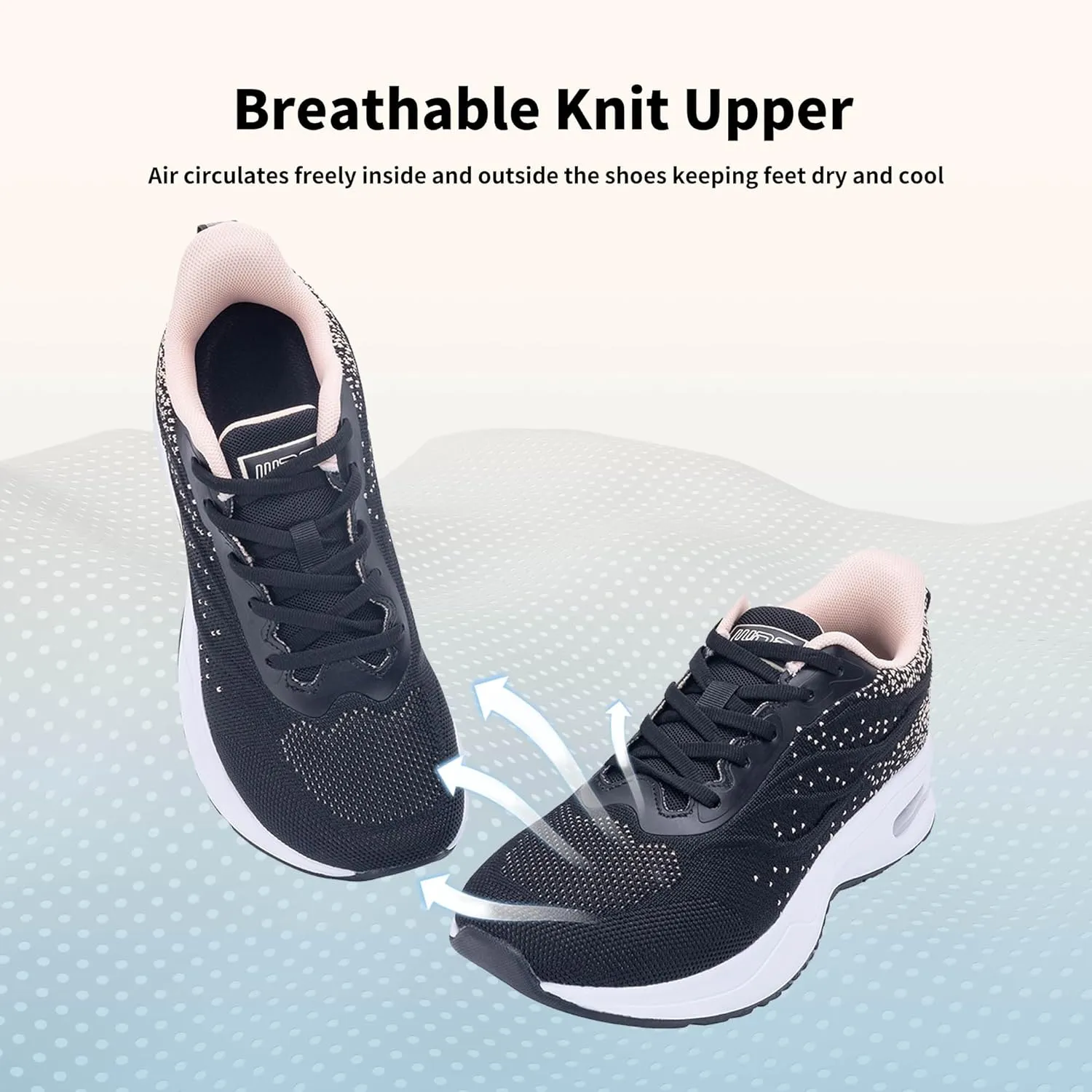 Women Athletic Running Shoes Wide Toe Box Tennis Walking Sneakers Slip On Comfortable Wide Width Shoe for Swelling Bunion US Size 6.5-11