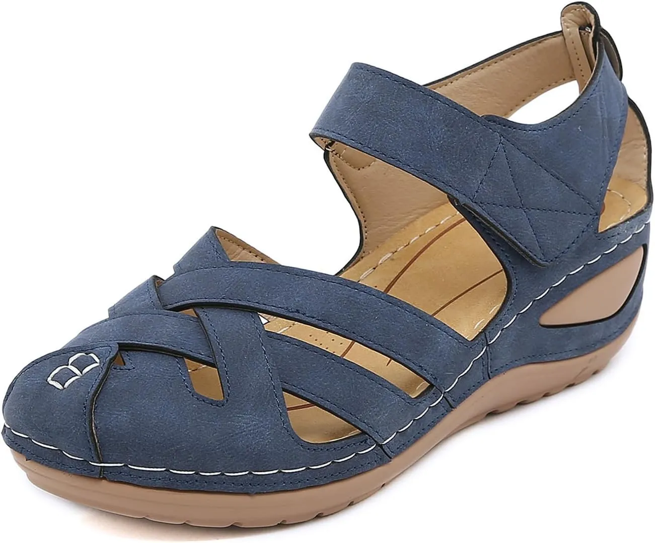 Women Canvas Slip On Lightweight Mule Sneaker,Summer Fashion Open Back Flats Walking Shoes Closed Round Toe Low Loafer Sneaker Summer Flats Top Comfort Sandals Flat Slippers Non-Slip Sneakers