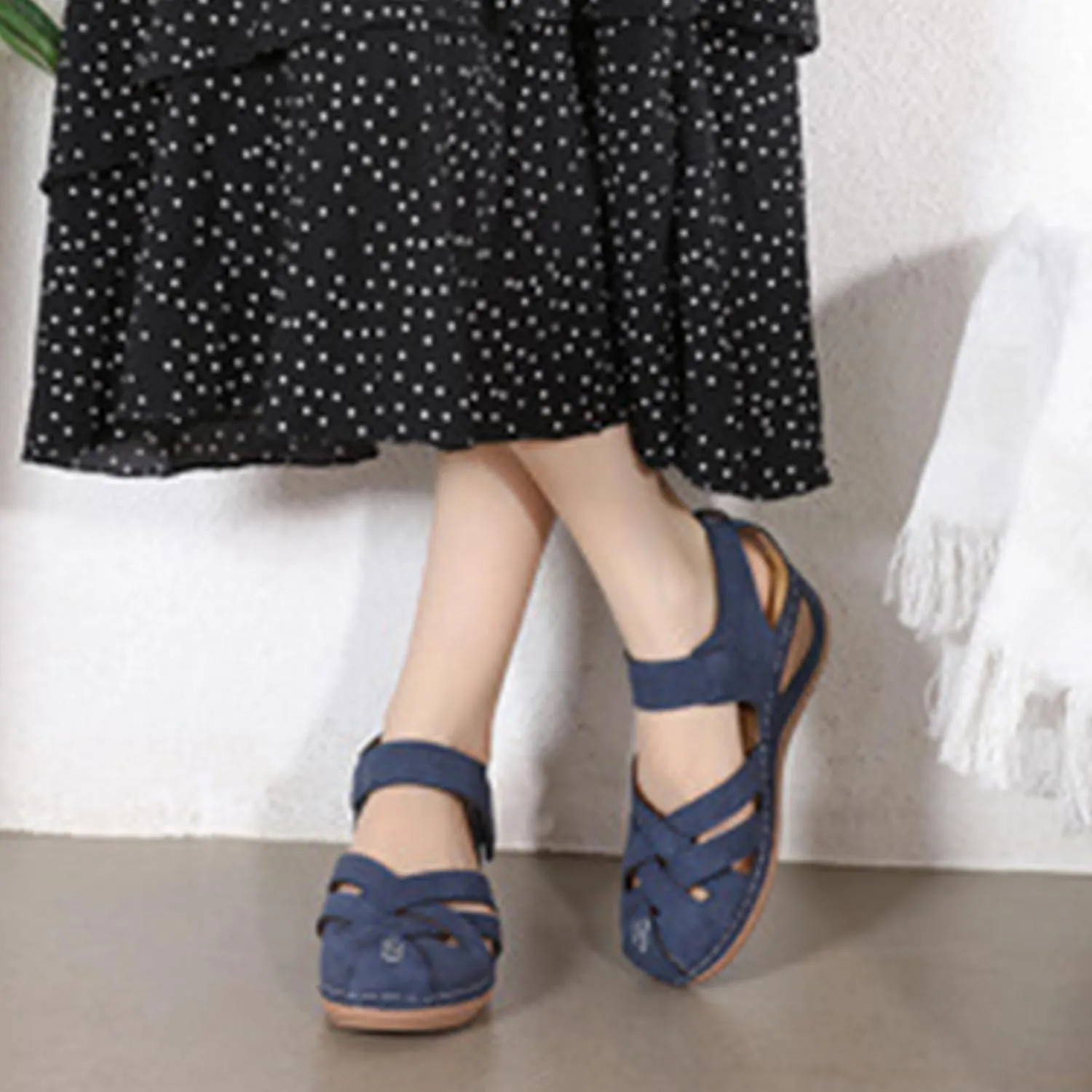 Women Canvas Slip On Lightweight Mule Sneaker,Summer Fashion Open Back Flats Walking Shoes Closed Round Toe Low Loafer Sneaker Summer Flats Top Comfort Sandals Flat Slippers Non-Slip Sneakers