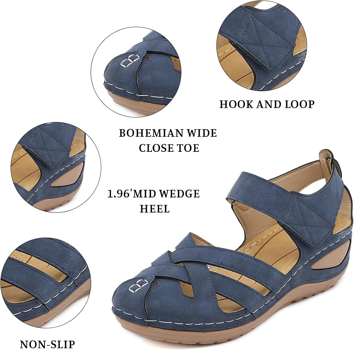 Women Canvas Slip On Lightweight Mule Sneaker,Summer Fashion Open Back Flats Walking Shoes Closed Round Toe Low Loafer Sneaker Summer Flats Top Comfort Sandals Flat Slippers Non-Slip Sneakers