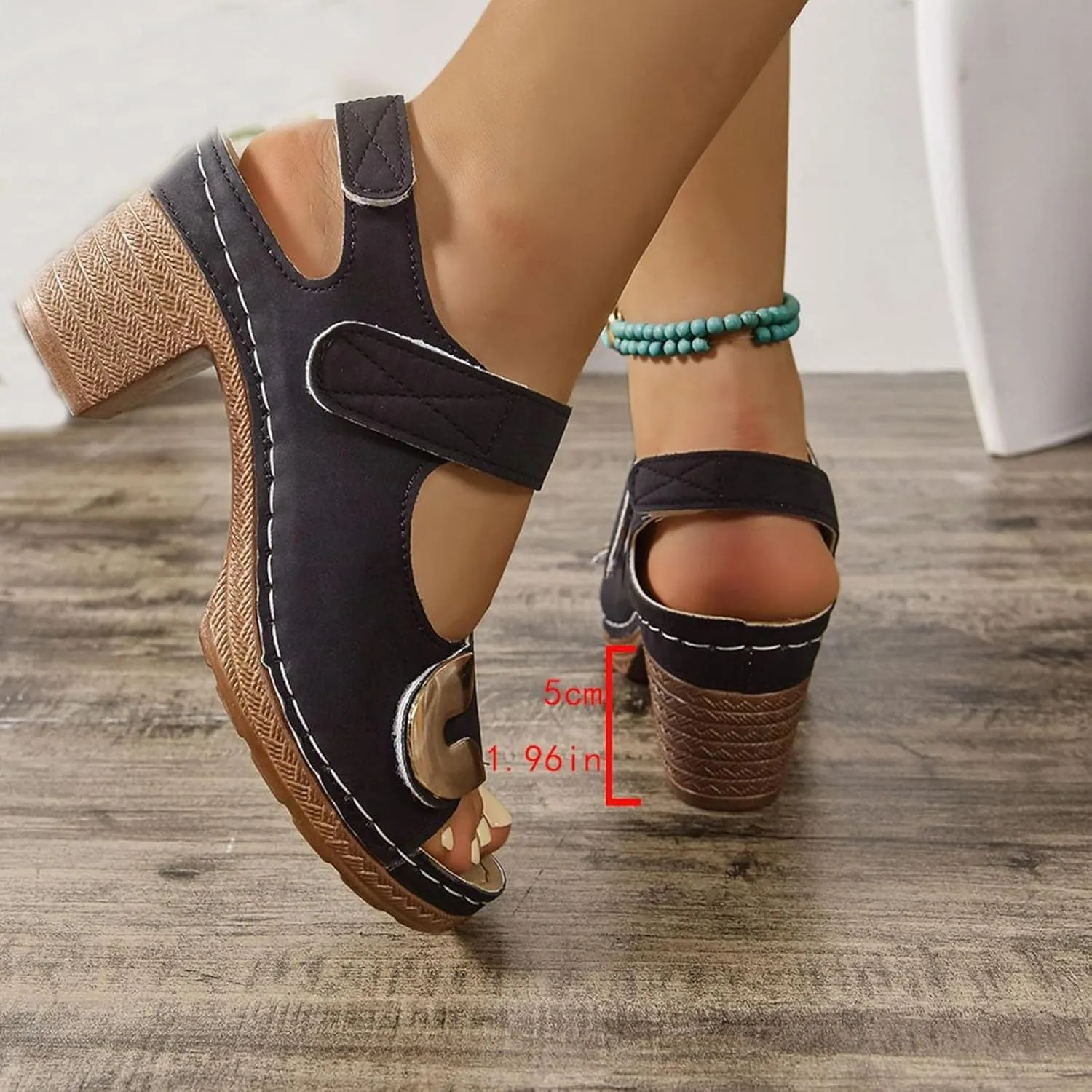 Women Open Toe Ankle Strap Platform Espadrille Sandal Comfortable Sandals Wedge Flat Dressy Casual High Heels 2025 Espadrilles Summer Buckle Arch Support Summer Beach Shoes