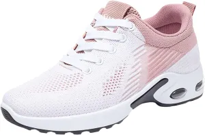 Women Running Shoes Arch Support Wide Sneakers Orthopedic Stretch Cushion Shoes Wide Width Toe Box Shoe Plantar Fasciitis Tennis Sneakers