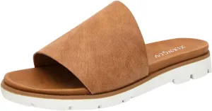 Women Sandals Fashion New Pattern Summer Solid Color Slip On Flat Comfortable Beach Sandals Non Slip Sandals