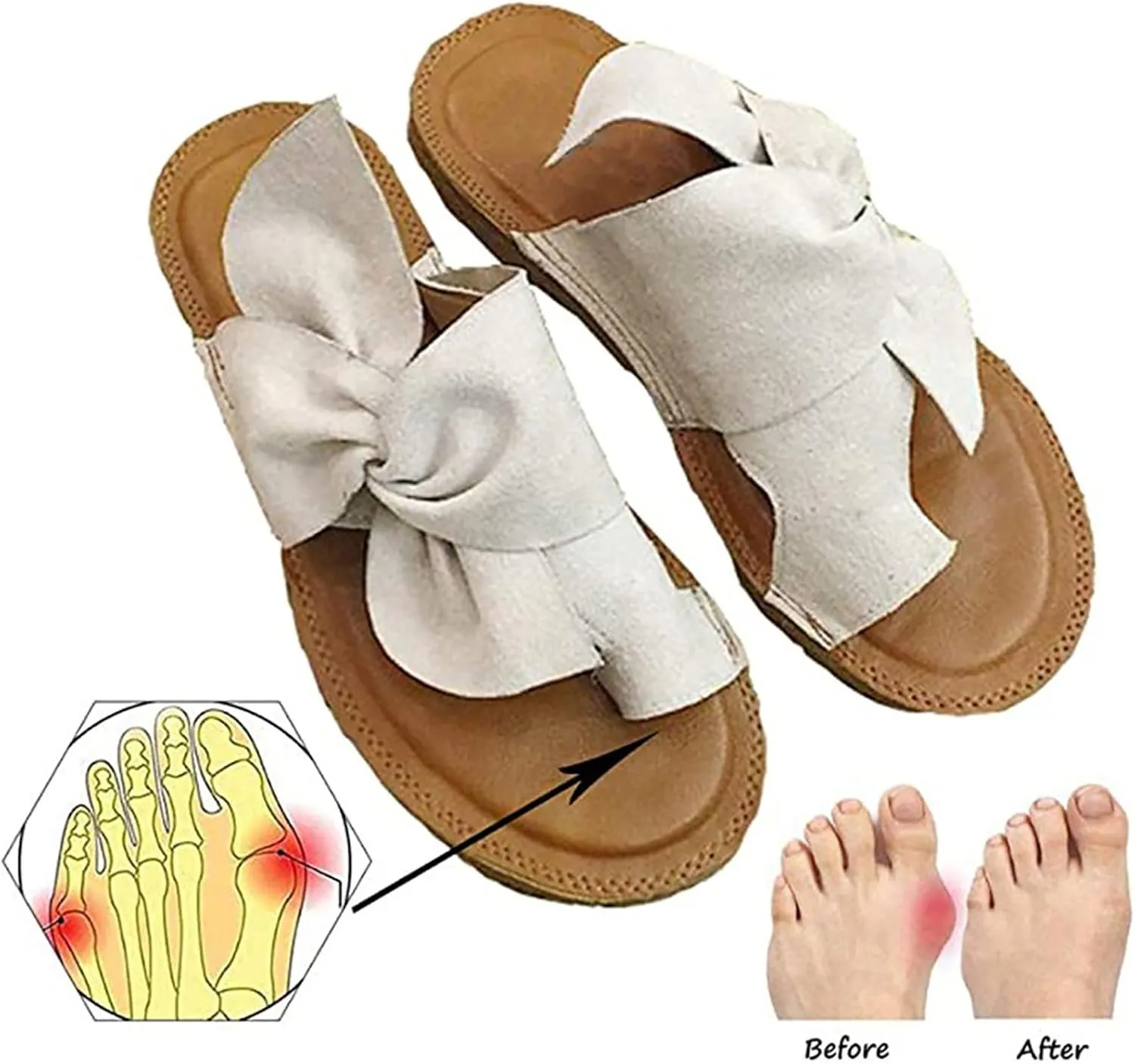 Women Shoes Comfortable Soft Sole One Foot Wear Sandals Fashionable Outdoor Bohemian Rose Heeled Sandals Beach Apparel