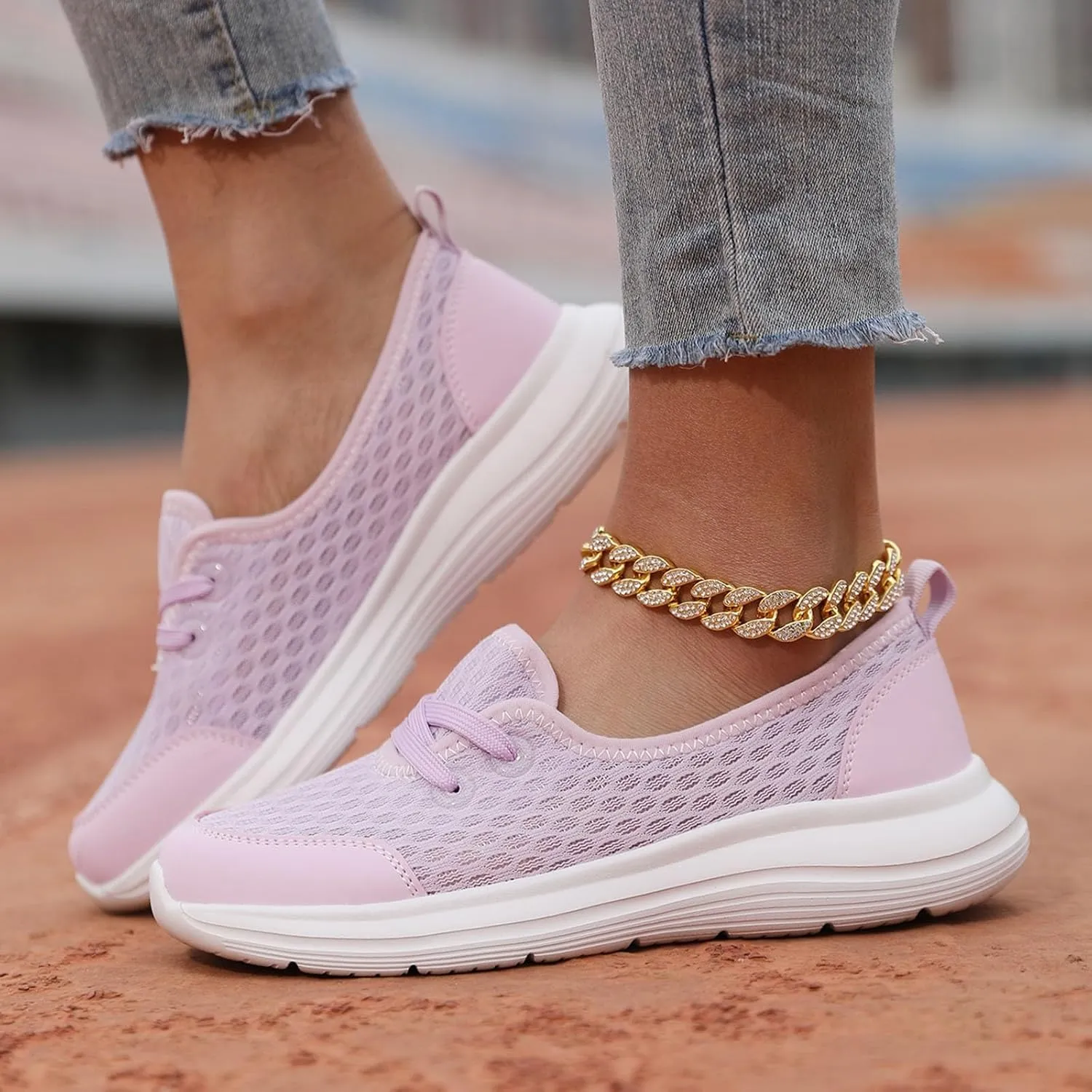 Women Shoes Soft Soled Mesh Casual Shoes Low Top Flat Soled Walking Shoes Sneaker Boots for Women Size 11