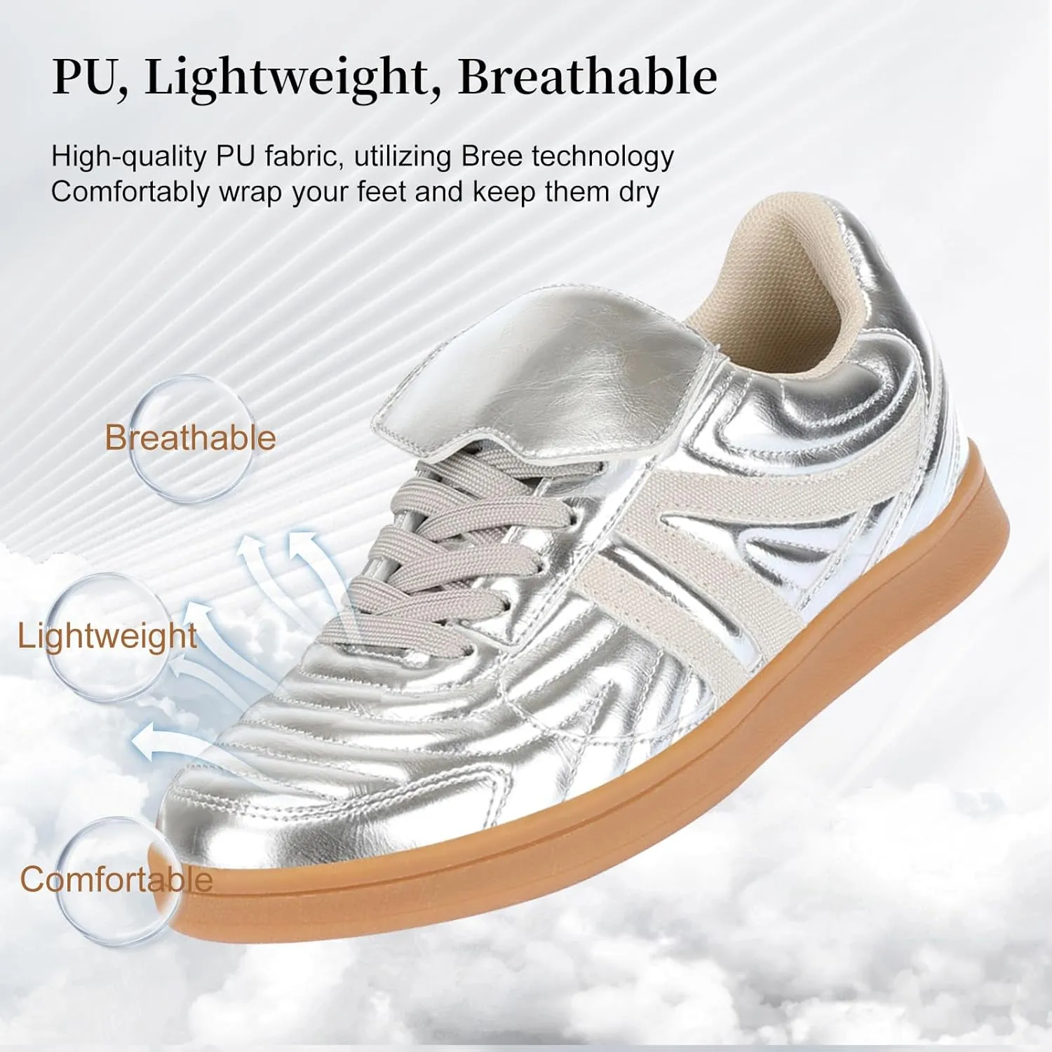 Women Sneakers Lace Up Classic Fashion Sneakers Comfortable Leisure Shoes Walking Shoes Tennis