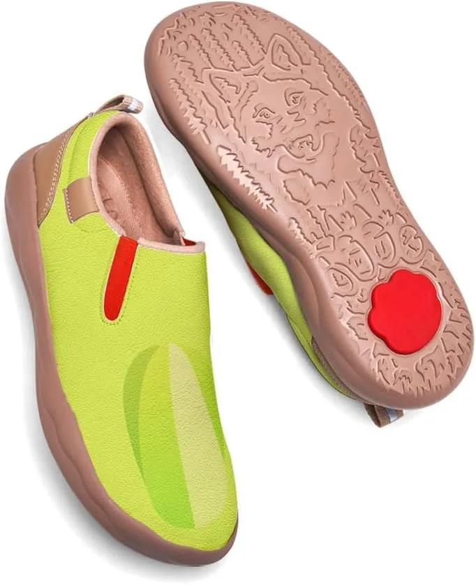 Women’s Casual Travel Shoe - Loafers Slip On Fruit Art Painted Sneakers Comfort Breathe Walking Shoes