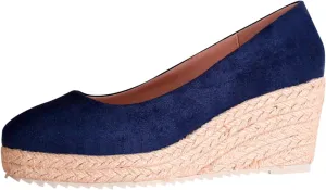 Women's Close Toe Wedge Sandals Slip on Espadrilles Wedge Sandals Elegant Summer Dressy Shoes for Women Comfy Arch Support Walking Sandal for Summer Beach Dating Party Weding Business Daily Wear