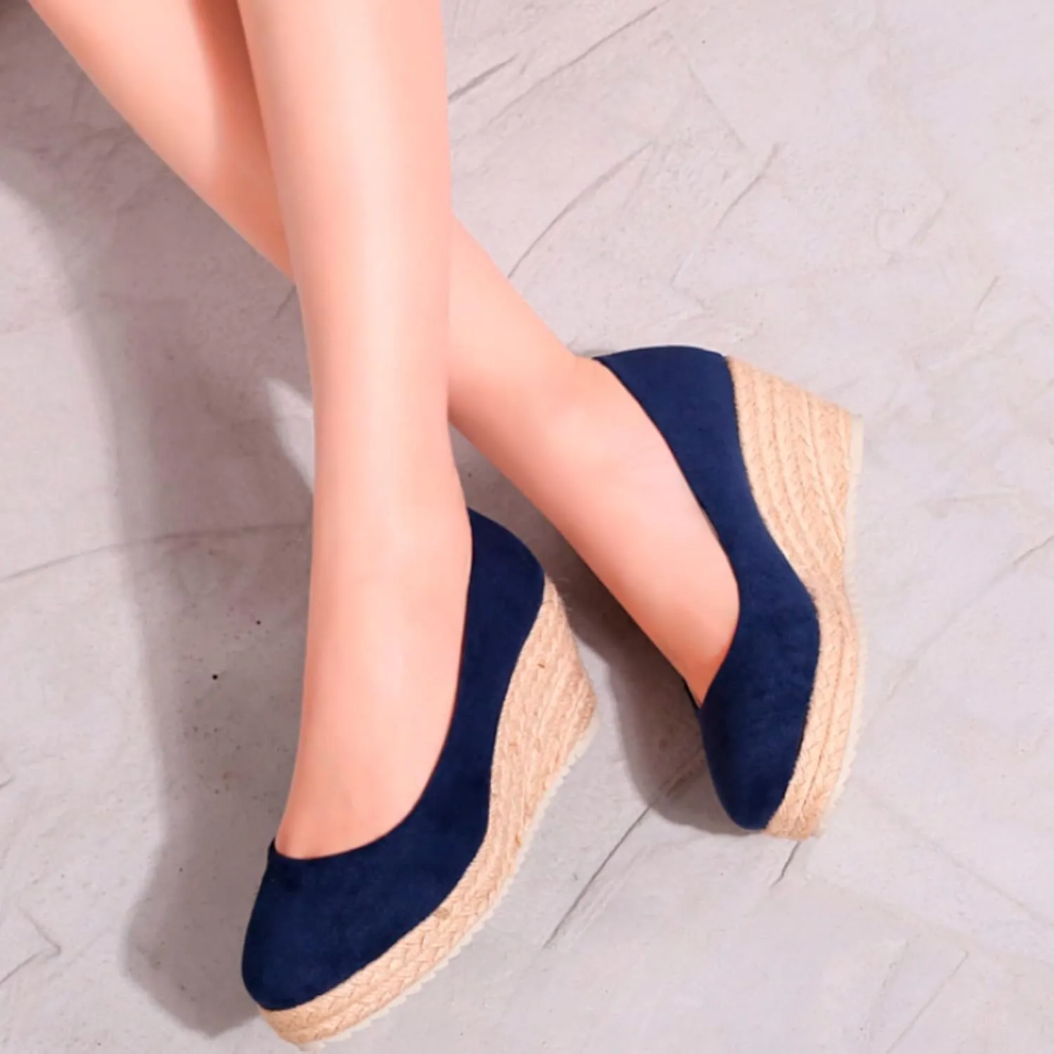 Women's Close Toe Wedge Sandals Slip on Espadrilles Wedge Sandals Elegant Summer Dressy Shoes for Women Comfy Arch Support Walking Sandal for Summer Beach Dating Party Weding Business Daily Wear