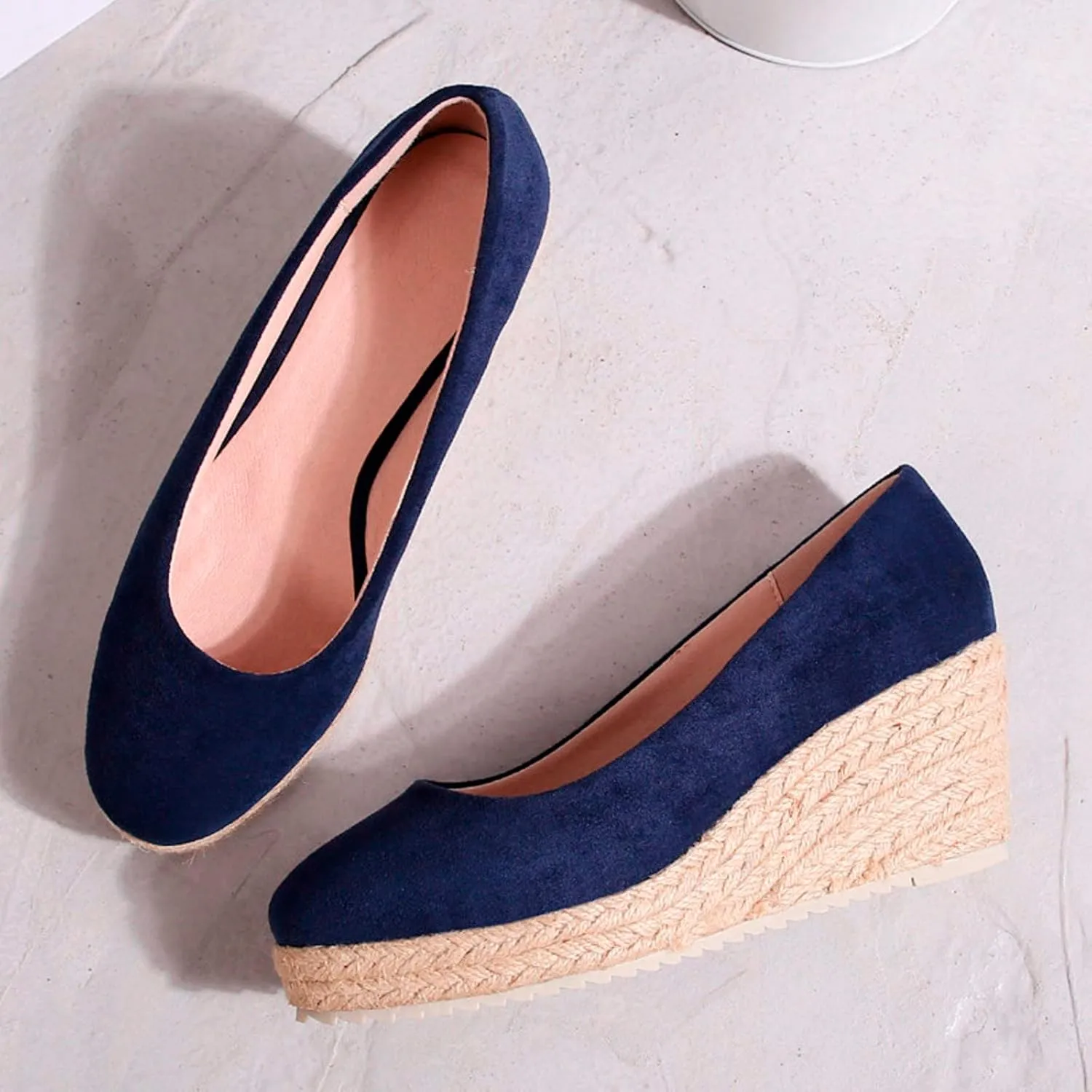 Women's Close Toe Wedge Sandals Slip on Espadrilles Wedge Sandals Elegant Summer Dressy Shoes for Women Comfy Arch Support Walking Sandal for Summer Beach Dating Party Weding Business Daily Wear