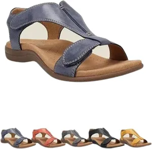 Women's Comfy Orthotic Sandals, Women's Arch Support Flat Sandals, Flat Arch Massage Sandals