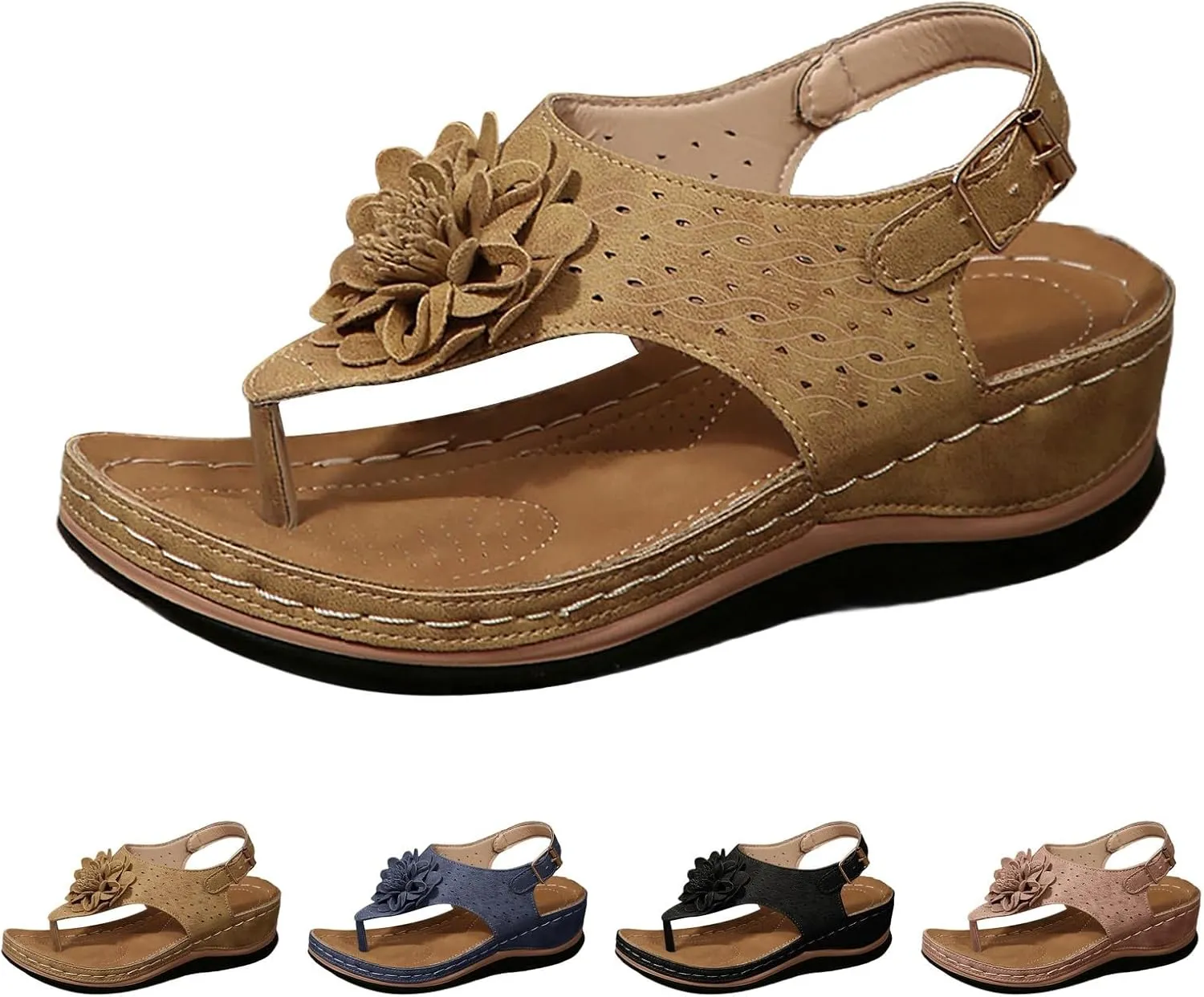 Womens Fashion Orthotic Slides Ladies Lightweight Athletic Yoga Mat Sandals Slip On Thick Cushion Slippers Sandals