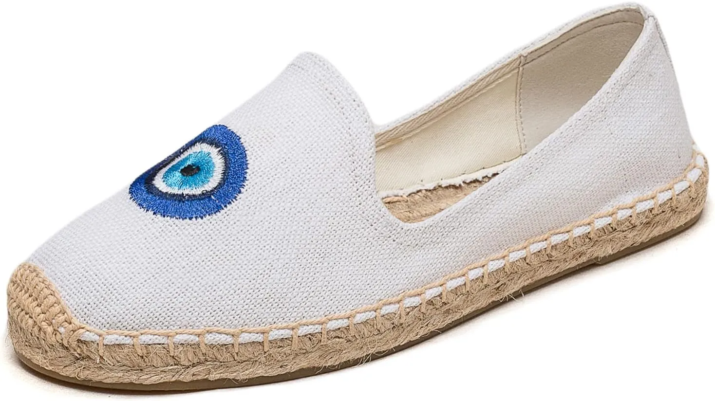 Women's Flat Espadrilles - Soft Women Sneakers Handcrafted Canvas Espadrille Fashion Simple Design Non-Slip Sole Suitable for Summer,Spring,Autumn