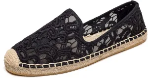 Women's Flat Espadrilles - Soft Women Sneakers Handcrafted Canvas Espadrille Fashion Simple Design Non-Slip Sole Suitable for Summer,Spring,Autumn
