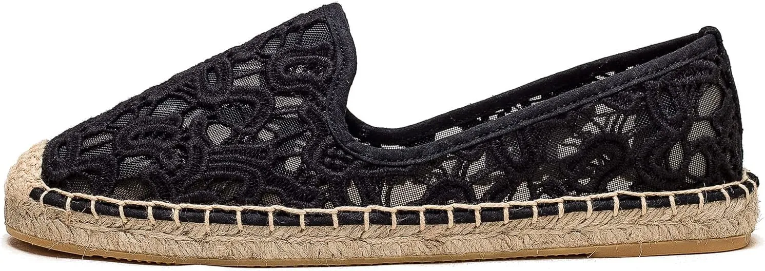 Women's Flat Espadrilles - Soft Women Sneakers Handcrafted Canvas Espadrille Fashion Simple Design Non-Slip Sole Suitable for Summer,Spring,Autumn