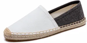 Women's Flat Espadrilles - Soft Women Sneakers Handcrafted Canvas Espadrille Fashion Simple Design Non-Slip Sole Suitable for Summer,Spring,Autumn