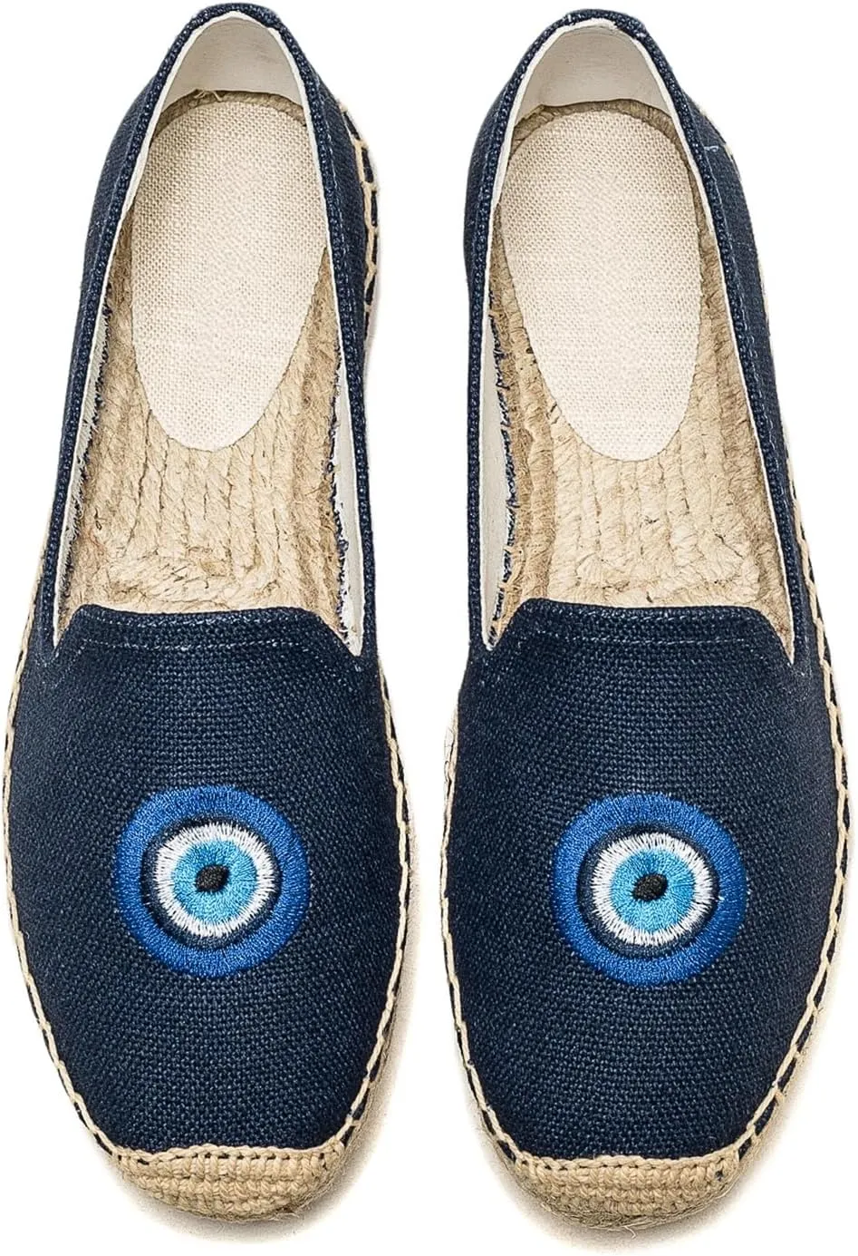 Women's Flat Espadrilles - Soft Women Sneakers Handcrafted Canvas Espadrille Fashion Simple Design Non-Slip Sole Suitable for Summer,Spring,Autumn