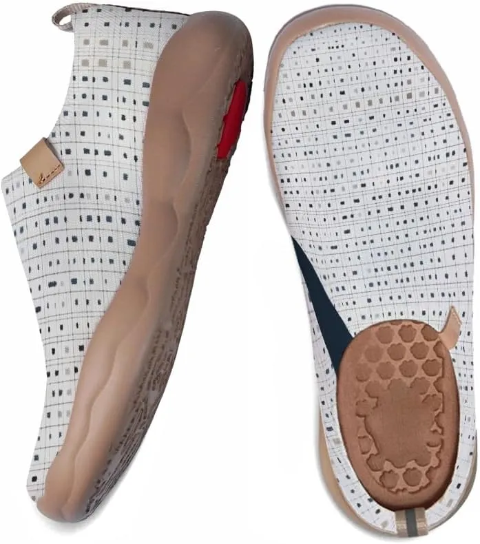 Women's Floral Art Painted Shoes Knitted Slip On Loafers Comfort Walking Sneakers