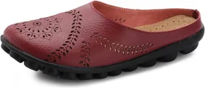 Women's Floral Casual Fashion Flat Mules Hollowed Out