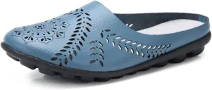 Women's Floral Casual Fashion Flat Mules Hollowed Out