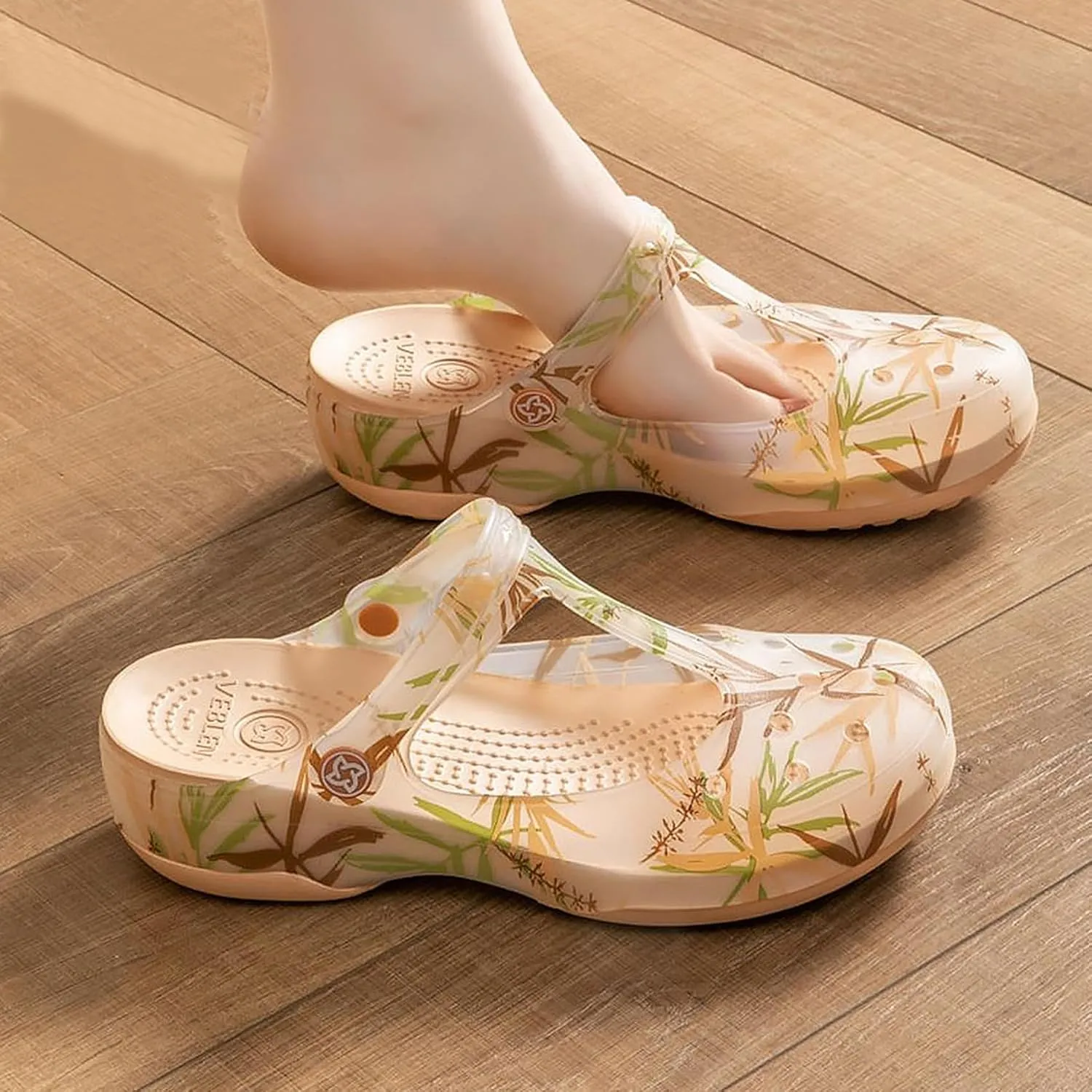 Women's Garden Clogs, Non Slip Platform Mules and Clogs Jelly Hole Shoes