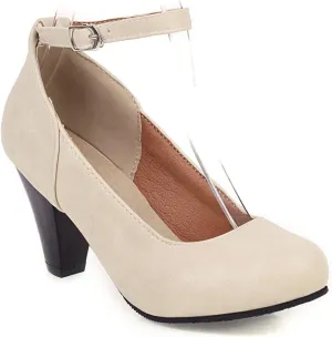 Women's High Heel Shoes Elegant Fixed Design for Wedding Party Comfortable Stiletto Heels with Ankle Strap Spring