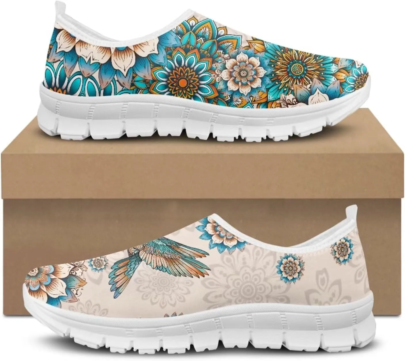 Women's Hummingbird Casual Wide Toe Loafers Driving Shoes Comfort Hiking Barefoot Sneaker Flats