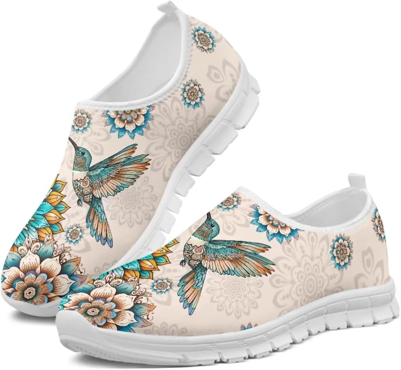 Women's Hummingbird Casual Wide Toe Loafers Driving Shoes Comfort Hiking Barefoot Sneaker Flats