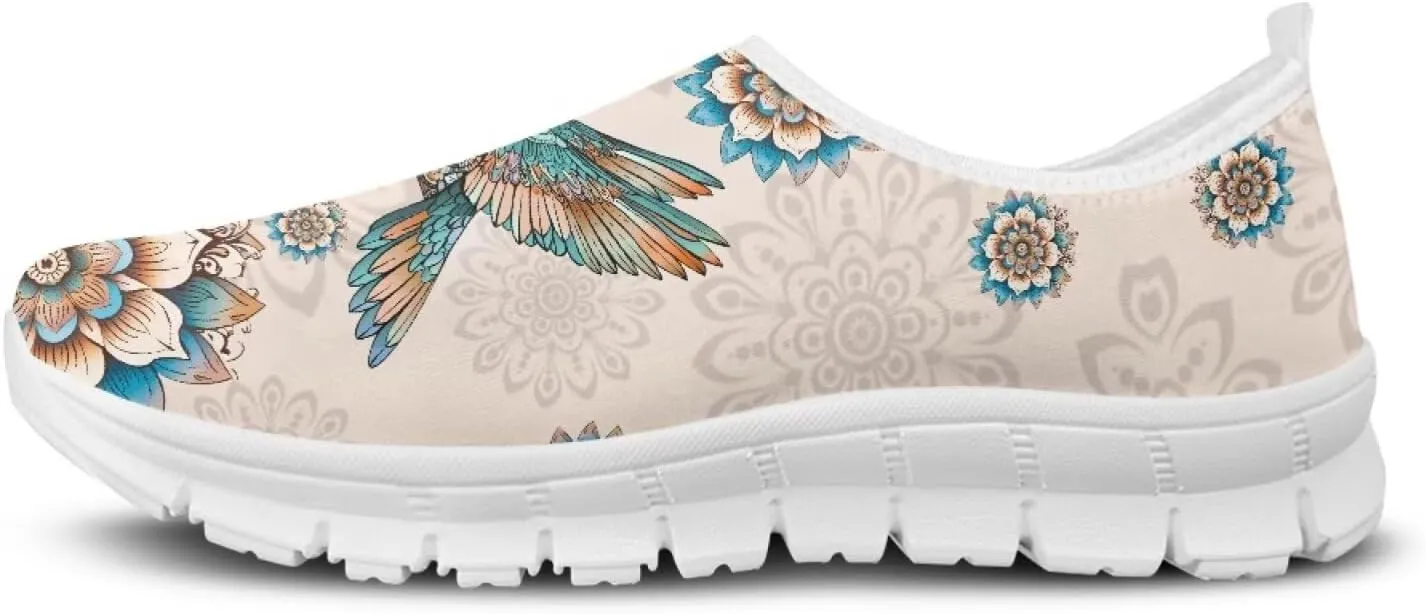 Women's Hummingbird Casual Wide Toe Loafers Driving Shoes Comfort Hiking Barefoot Sneaker Flats