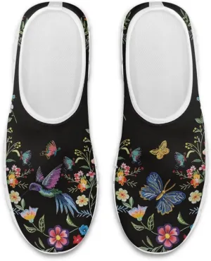 Women's Hummingbird Casual Wide Toe Loafers Driving Shoes Comfort Hiking Barefoot Sneaker Flats