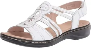 Women's Janna Sandal Arch Support Sandals with Back Strap Comfortable Walking Ladies Slip On Beach Shoes Vintage Leather Adjustable Hook and Loop Wedge Sandal Black Orthopedic Slippers