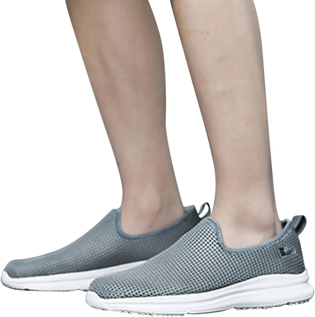 Womens Ladies Walking Running Shoes Slip On Lightweight Mens Running Shoes Mesh Women Casual Shoes Walking Sneakers Brown Tennis Shoe Casual Loafers